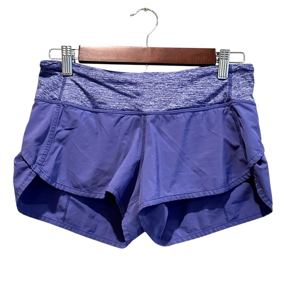 (Sold) Lululemon Run Speed Shorts Royalty Purple 2.5” Inseam Size 4 - Picture 1 of 10